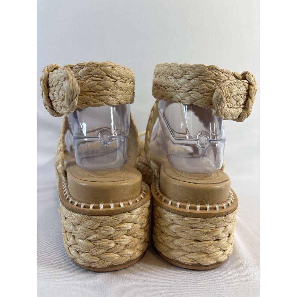 Ulla Johnson Raffia Espadrille Platform Sandals Ankle Strap Boho Women's 8.5 - Picture 5 of 8